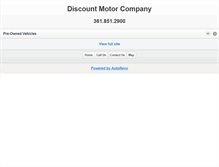 Tablet Screenshot of discountmotorco.com